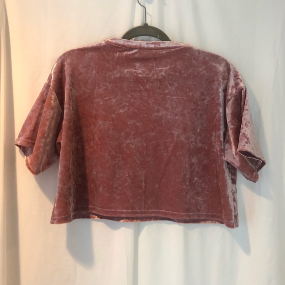 Urban Outfitters Crushed Velvet Crop Top - Picture 4 of 4
